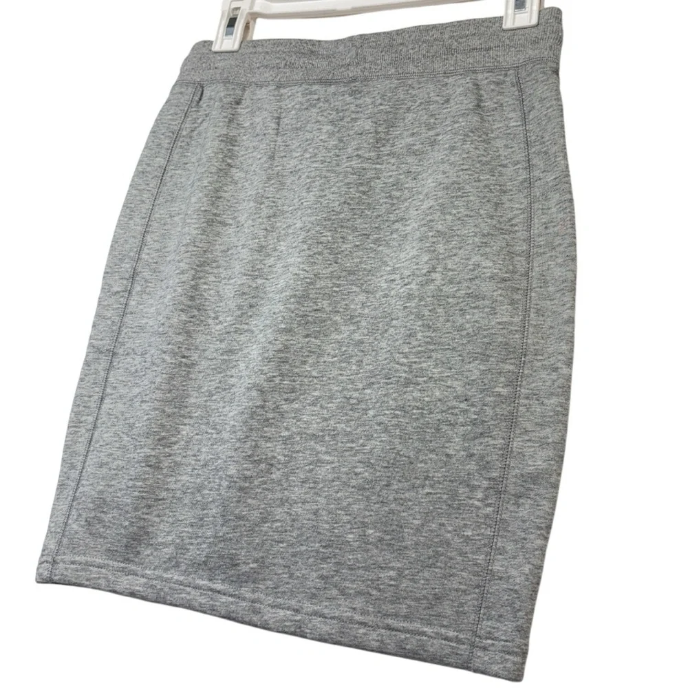 Zyia Take Me Everywhere Gray Casual Activewear Cotton Blend Skirt NWT Womens XS